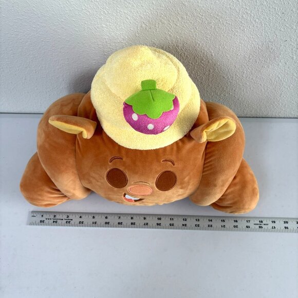 Disney Munchlings Emile Strawberry Croissant Ratatouille 17" Plush Brown - Picture 7 of 10